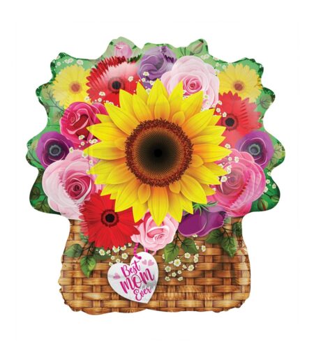 PR BEST MOM FLOWER BASKET