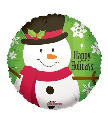 18 Inch SNOWMAN WITH SNOWFLAKES FOIL BALLOON – Viva Party