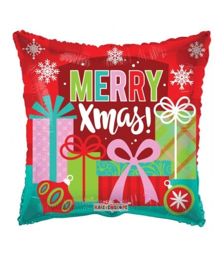 18 Inch MERRY XMAS PRESENTS  FOIL BALLOON – Viva Party