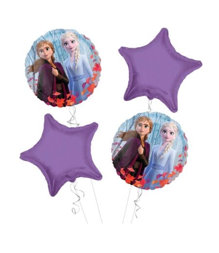 Frozen Happy Birthday Balloon Bouquet 4pc – Viva Party