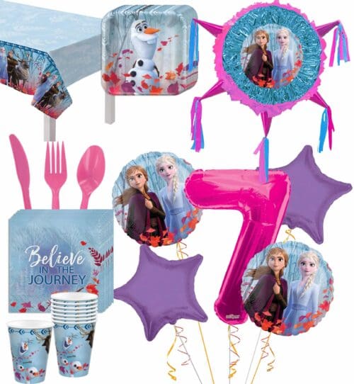 Disney Frozen 2 Deluxe Birthday Party Package for 8 Guests – Viva Party
