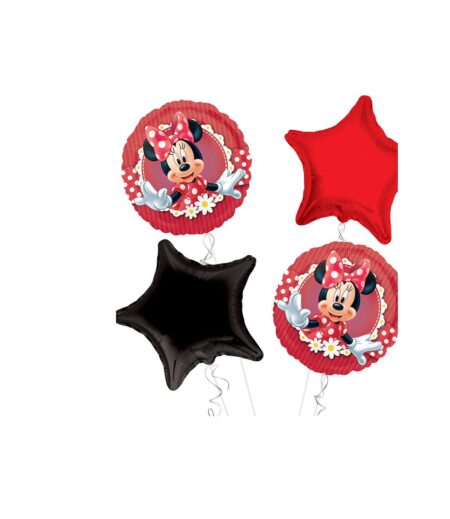 Minnie Mouse Happy Birthday Balloon Bouquet 4pc
