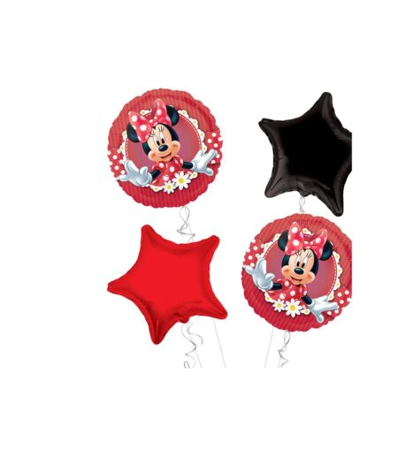 Minnie Mouse Happy Birthday Balloon Bouquet 4pc