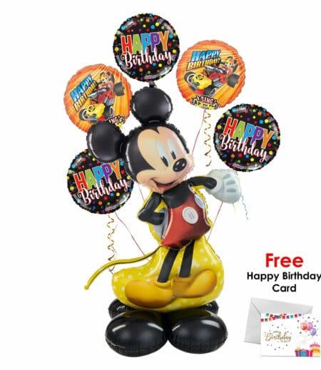 Mickey Mouse Forever Happy Birthday Balloon Arrangement. – Viva Party