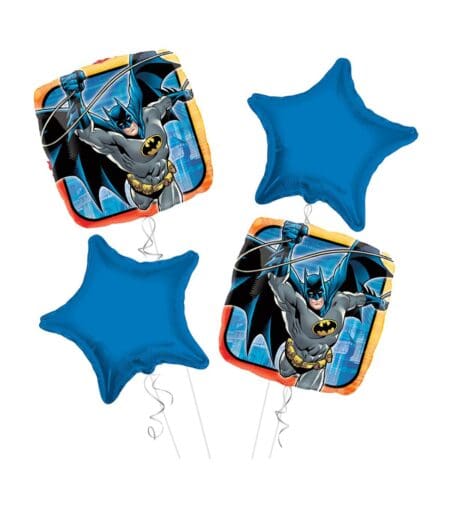 Batman Happy Birthday Balloon Bouquet 4pc – Viva Party