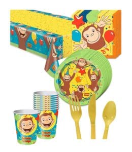 Curious George Deluxe Birthday Party Package for 8 Guests | Viva Party – Viva Party