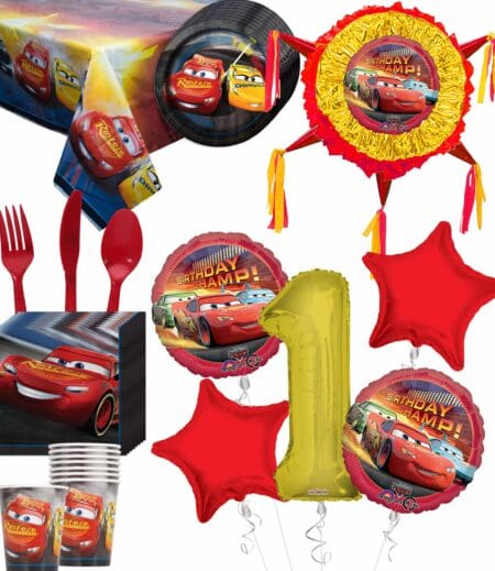 Disney Cars Deluxe Birthday Party Package for 8 Guests | Viva Party – Viva Party