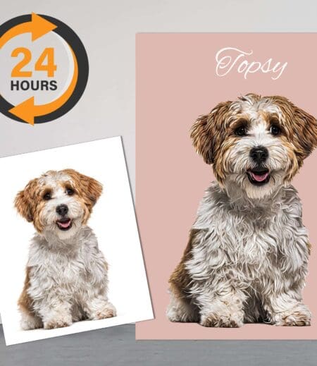 Custom Pet Portraits Using Pet Photo Personalized Digital Dog Portraits Cat Portraits Custom Dog Portraits Custom Pet Art Pet Drawing – Viva Party