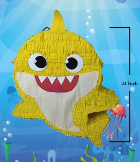 32 Inch Tall  Baby Shark Jumbo Party Pinata, Theme Pinata, Custom Pinata, Birthday Party, Pinata Gift, Whack Pinata, Fun Pinata