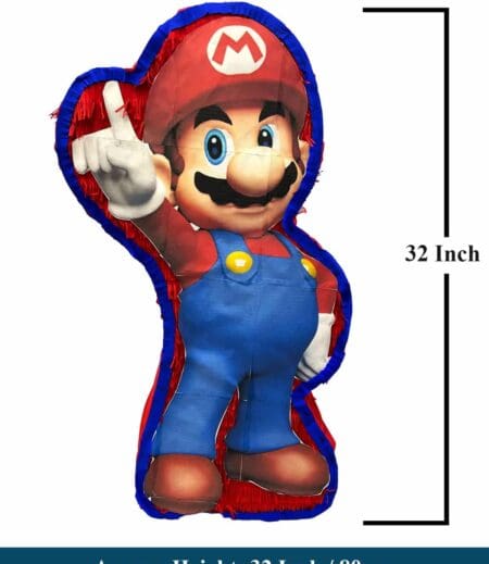32 Inch Tall Super Mario Jumbo Party Pinata, Super Mario Theme Pinata, Custom Pinata, Birthday Party, Pinata Gift, Whack Pinata, Fun Pinata – Viva Party