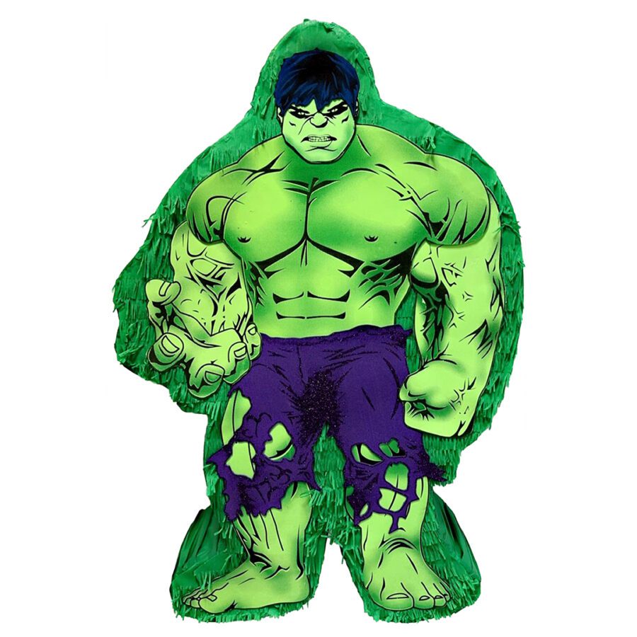 Handmade Hulk Piñata - Personalized Ultimate Superhero Party Decoration