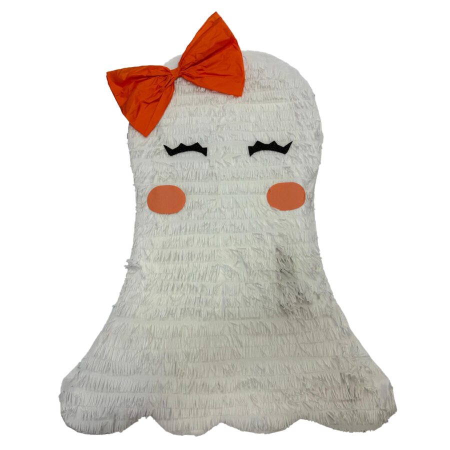 Handmade Adorable Ghost Girl Piñata - Personalized Spooky Fun Party Decoration