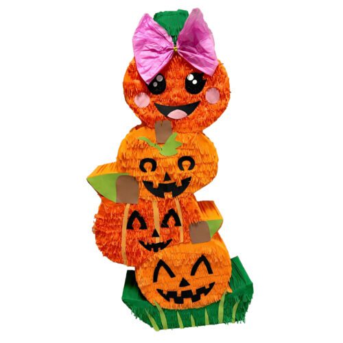 Handmade Four Pumpkin Halloween Piñata - Personalized Spooky Fun Party Decoration