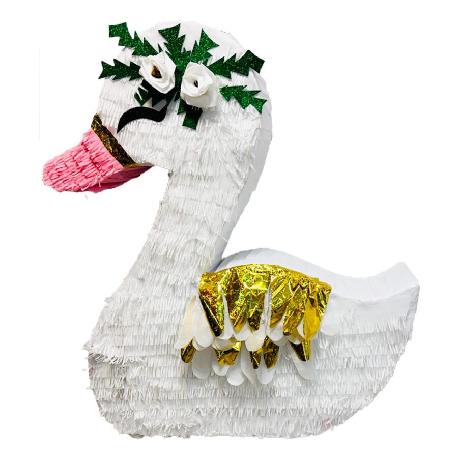 Handmade Swan Piñata - Personalized Elegant Party Decoration