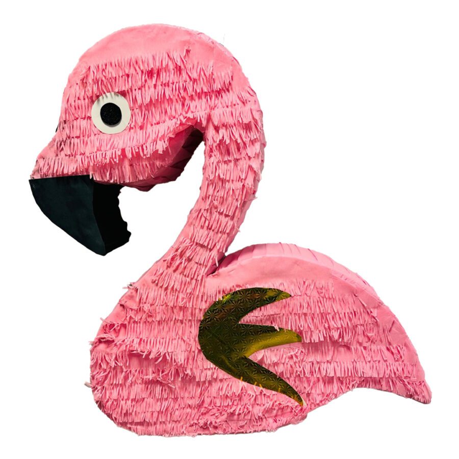 Handmade Flamingo Piñata - Personalized Vibrant Party Decoration