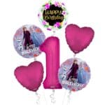 Frozen II Birthday Celebration Balloon Bouquet - 6 Pack for Happy Birthday Parties – Viva Party