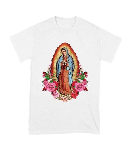 Express Your Faith with Our Lady of Guadalupe Virgin Mary T-Shirt ? Elegant and Inspiring Catholic Apparel Unisex Youth
