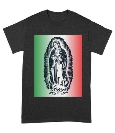 Our Lady of Guadalupe Virgin Mary T-Shirt - Inspirational Catholic Faith Apparel, Religious Devotional Tee for Women, Spiritual Gift Unisex Adult – Viva Party