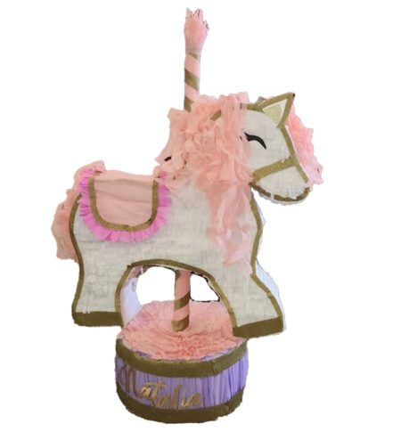 Merry go round Unicorn Custom Handmade Piñata | Custom Party Decoration