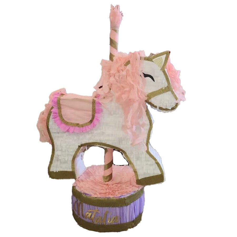 Merry Go Round Unicorn Custom Handmade Piñata | Custom Party Decoration