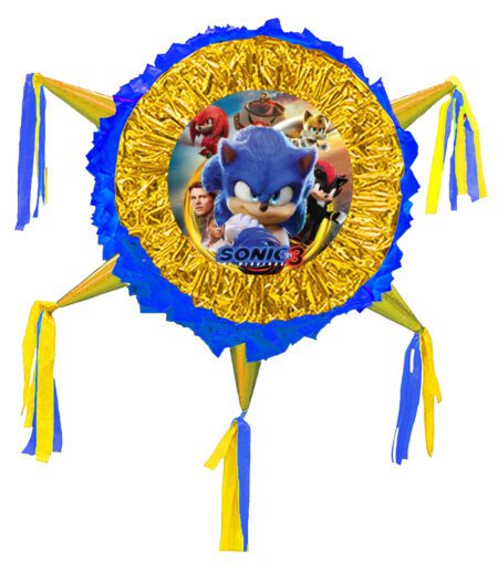 Sonic Birthday Drum Pinata 24 Inch