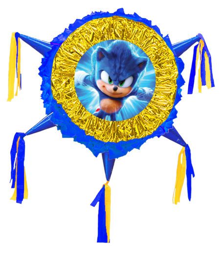 Sonic Birthday Drum Pinata 24 Inch