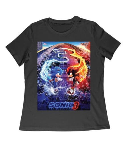Sonic the Hedgehog Adventure T-Shirt - Dynamic Fast-Paced Design for Gamers and Animation Fans Women Relaxed – Viva Party