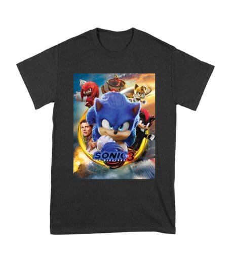 Sonic the Hedgehog and Friends Adventure T-Shirt - Dynamic Gaming Team Design for Animation Fans Unisex Youth – Viva Party