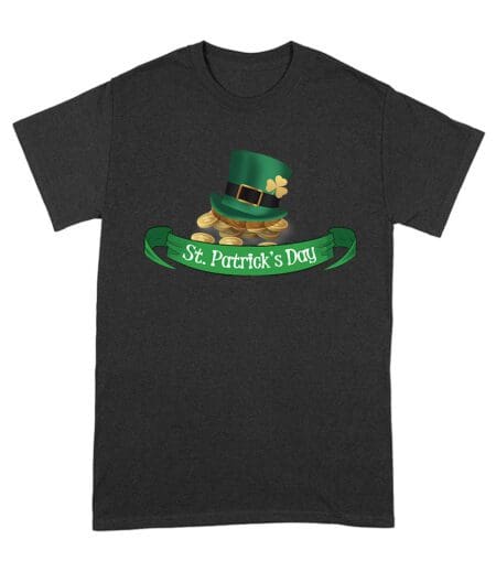 Leprechaun Hat and Gold T-Shirt - Lucky Irish St. Patrick's Day Celebration Tee Unisex Adult – Viva Party