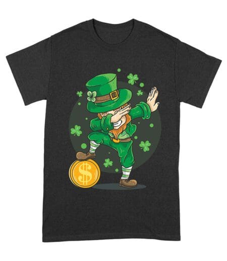 St. Patrick's Day Dabbing T-Shirt - Funny Irish Shamrock Dance Party Tee Unisex Adult – Viva Party
